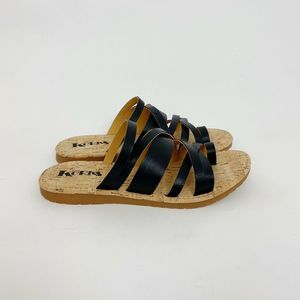 Korks Leather Strappy Sandals